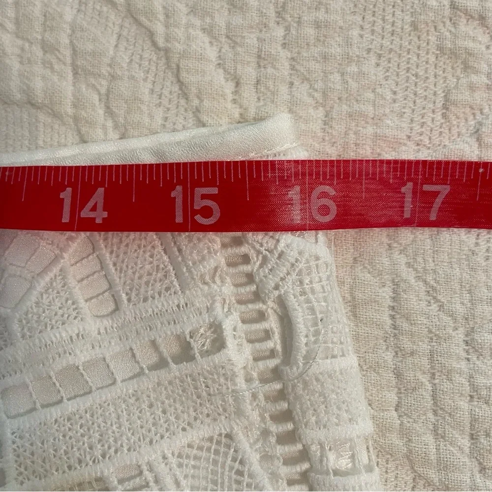 Bebe White Knee-Length Pencil Skirt Cocktail